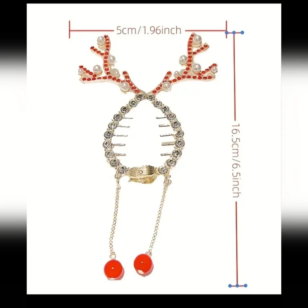 Gemstone Antler Hair jewelry  COMB  Clasp